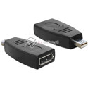 Adapter mini Displayport męski (M)  Displayport żeński (F) Delock 65238
