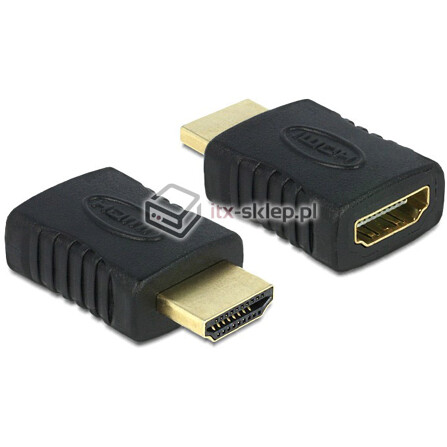 Adapter HDMI męsko (M) - żeński (F) port saver Delock 65372