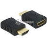Adapter HDMI męsko (M) - żeński (F) port saver Delock 65372