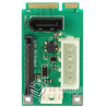 Adapter konwerter mSATA full size - 1x SATA 7 pin + power Delock 95241