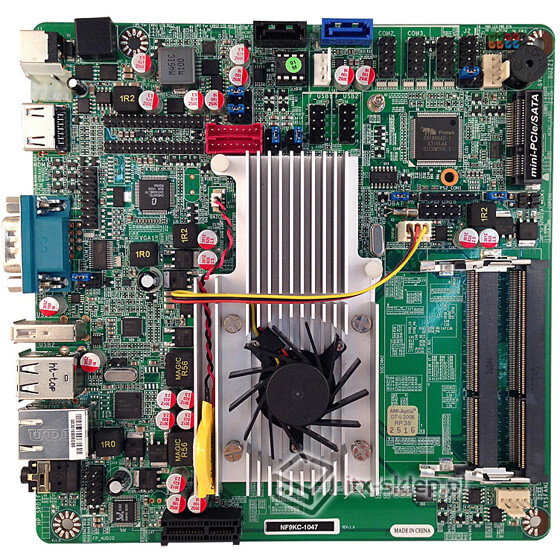 Jetway NF9KC-1047 Intel HD2500 Celeron 1047UE 2x1,4GHz DDR3 1xLAN 2xSATA mini-PCI Express 9-24V DC