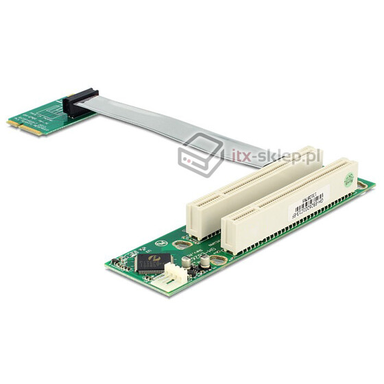 Elastyczny Riser Card mini PCI-Express - 2x PCI 32bit 5V 13cm