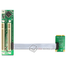 Elastyczny Riser Card mini PCI-Express - 2x PCI 32bit 5V 13cm