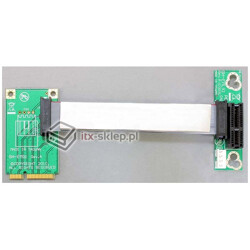 Elastyczny Riser card Mini PCI Express  PCI Express x1 lewy dla płyt mini-ITX 13cm