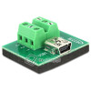 Adapter terminal mini-USB 6pin raster 3,81 mm