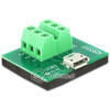 Adapter terminal micro-USB 6pin raster 3,81 mm