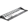 Keystone Patchpanel 19" 24 portowy z organizerem do kabli Delock 43279