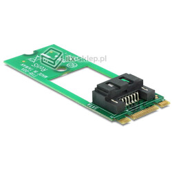 Adapter konwerter M.2 NGFF - SATA 22 pin do dysków M.2 Delock 62517
