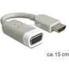 Adapter HDMI (M)  VGA 15pin żeński (F) 15cm Delock 65469