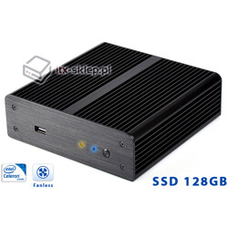 Komputer NUC Fanless Celeron 847 1,1GHz 4GB SSD 128GB Delta-NUC3-SSD128