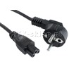 Kabel zasilający 1.8m do notebooków - koniczynka