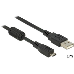 Kabel USB-A micro-B prosty M-F 1m Delock 82299