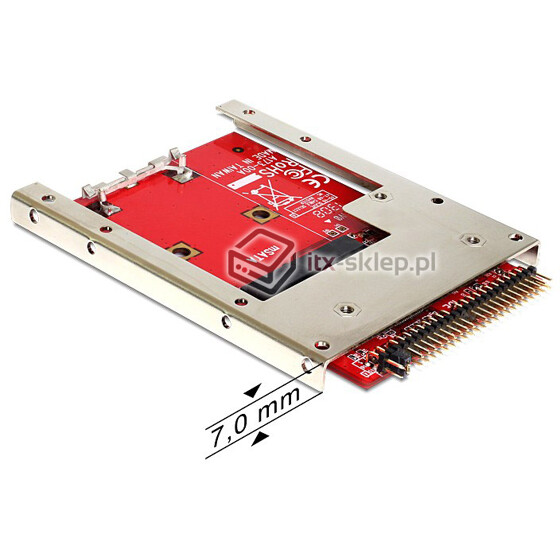 Adapter konwerter IDE 44pin - mSATA do dysków mSATA w ramce montażowej Delock 62495