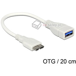 Kabel OTG micro USB 3.0 - USB 3.0-A żeński Samsung Galaxy Note 3 Delock 83469