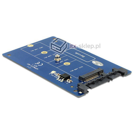 Adapter konwerter SATA 22 pin - M.2 NGFF do dysków M.2 Delock 62559