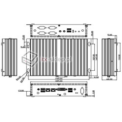 Komputer NUC Fanless Celeron N2930 1,83GHz 4GB SSD 60GB Delta-NUC4-SSD60 9-24VDC