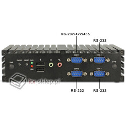 Komputer NUC Fanless Celeron N2930 1,83GHz 4GB SSD 120GB Delta-NUC4-SSD120 9-24VDC