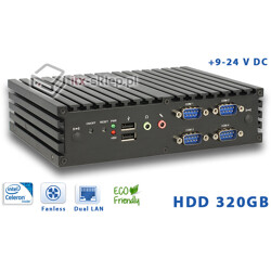 Komputer NUC Fanless Celeron N2930 1,83GHz 4GB HDD 320GB Delta-NUC4-HDD320 9-24VDC