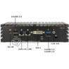 Komputer NUC Fanless Celeron N2930 1,83GHz 4GB SSD 60GB Delta-NUC4-SSD60-WiFi 9-24VDC