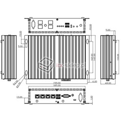 Komputer NUC Fanless Atom D525 1,80GHz 2GB HDD 320GB Delta-NUC5-HDD320 12VDC