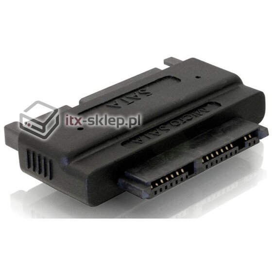 Adapter SATA 22pin męski  Micro SATA 16pin żeński Delock 61675