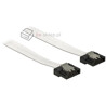 Kabel SATA 6 Gb/s elastyczny FLEXI prosty 100cm biały zatrzask HTPC 83556