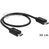 Kabel OTG micro-B męski - micro-B męski do ładowania smartfona Delock 83570