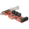 Kontroler 10x SATA 6Gbps PCI-Express x2 JMicron HQ Delock 89384