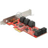 Kontroler 10x SATA 6Gbps PCI-Express x2 JMicron HQ Delock 89384