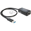 Adapter USB 3.0 - Gigabit LAN 10/100/1000 Mb/s Delock 62121