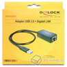 Adapter USB 3.0 - Gigabit LAN 10/100/1000 Mb/s Delock 62121