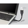 Elastyczny przedłużacz USB 3.0 A-A krótki giętki 15cm M-F Delock 83713