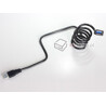 Elastyczny przedłużacz USB 3.0 A-A krótki giętki 100cm M-F Delock 83716