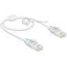Kabel RJ-45 patchcord elastyczny Cat.6 UTP Slim 0.5m Delock 83780