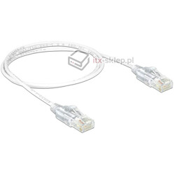 Kabel RJ-45 patchcord elastyczny Cat.6 UTP Slim 1m Delock 83781