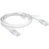 Kabel RJ-45 patchcord elastyczny Cat.6 UTP Slim 3m Delock 83783