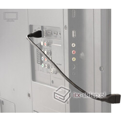 Elastyczny przedłużacz USB 2.0 A-A krótki giętki 35cm M-F Delock 83498