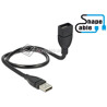 Elastyczny przedłużacz USB 2.0 A-A krótki giętki 50cm M-F Delock 83499