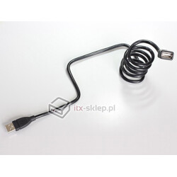 Elastyczny przedłużacz USB 2.0 A-A krótki giętki 100cm M-F Delock 83500