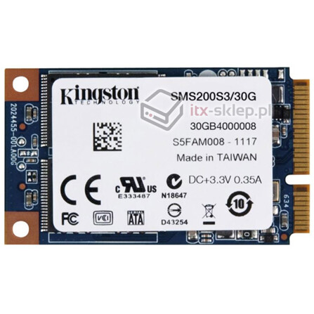 Kingston mS200 30GB mSATA3 550/510MB/s