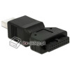 Adapter wewnętrzny USB 3.0 19pin żeński - USB 3.0 męski Delock 65671