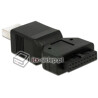 Adapter wewnętrzny USB 3.0 19pin żeński - USB 3.0 męski Delock 65671
