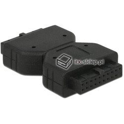 Adapter wewnętrzny USB 3.0 19pin żeński - USB 3.0 19pin żeński Delock 65679