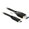 Kabel USB 3.1-A M-Typ C męsko-męski 1m USB 10 Gbps Delock 83870