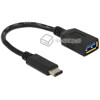 Adapter USB 3.1 Typ C-3.1-A F męsko-żeński 15cm USB 10 Gbps Delock 65634