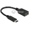 Adapter USB 3.1 Typ C-3.1-A F męsko-żeński 15cm USB 10 Gbps Delock 65634