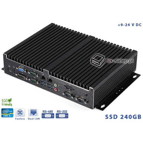 Komputer Fanless Intel Core i5-4570T 2.90GHz 8GB SSD 240GB Delta-NUC10-i5-SSD240 9-24VDC Intel AMT vPRO
