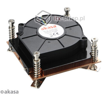Akasa AK-CCE-7107BP 1U LGA775 LGA1155 LGA1156