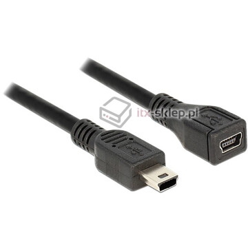 Przedłużacz USB mini-B M-F męsko-żeński 100cm Delock 82667