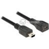 Przedłużacz USB mini-B M-F męsko-żeński 100cm Delock 82667